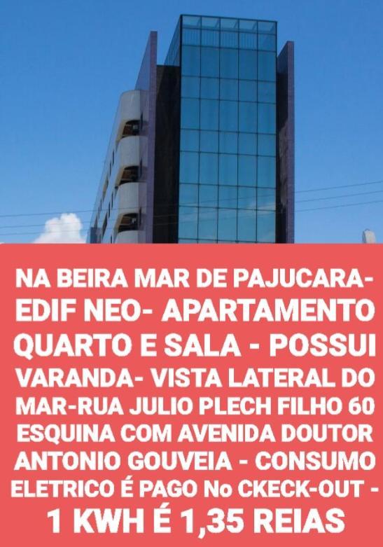 Na Beira Mar Pajuçara: Beachfront Apartment with Lateral Sea View Maceio  Exterior photo