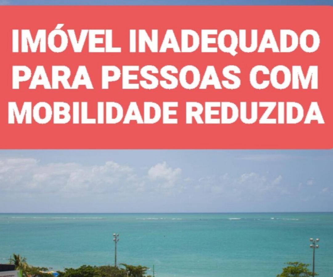 Na Beira Mar Pajuçara: Beachfront Apartment with Lateral Sea View Maceio  Exterior photo